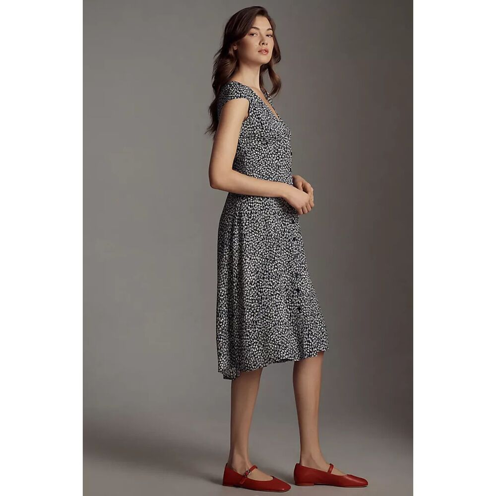 Reformation Wilda Midi Dress NWOT Navy Floral